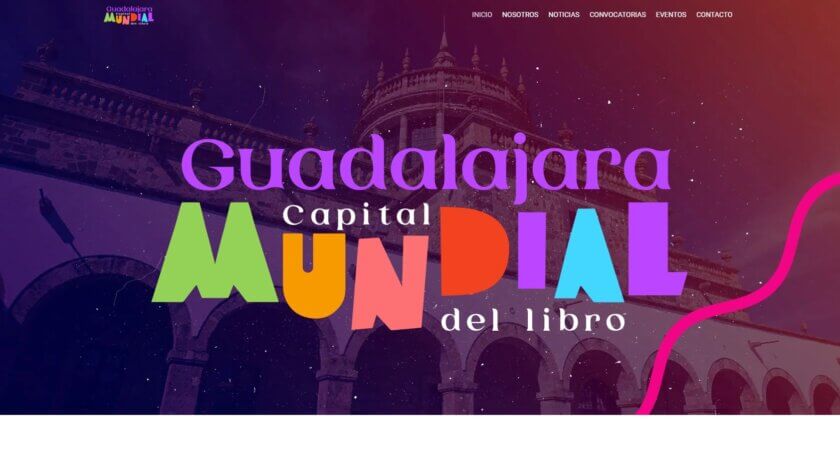 Desarrollamos el sitio web principal del reciente programa cultural por parte del gobierno de Guadalajara, Jalisco.