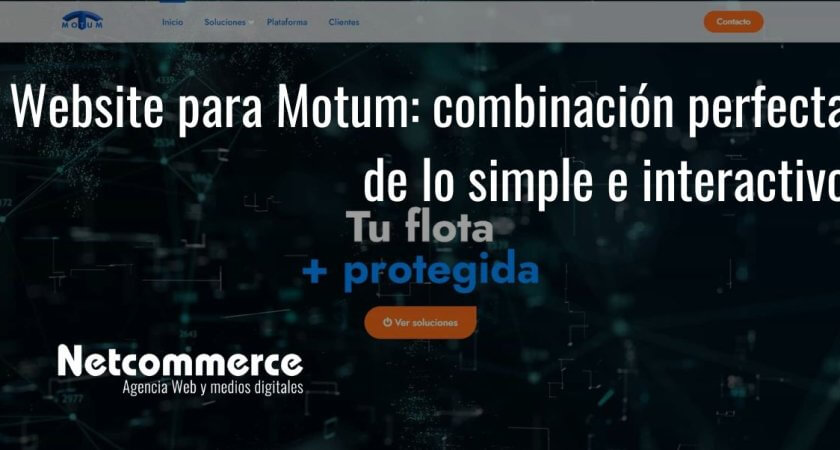 Website para Motum: combinación perfecta de lo simple e interactivo
