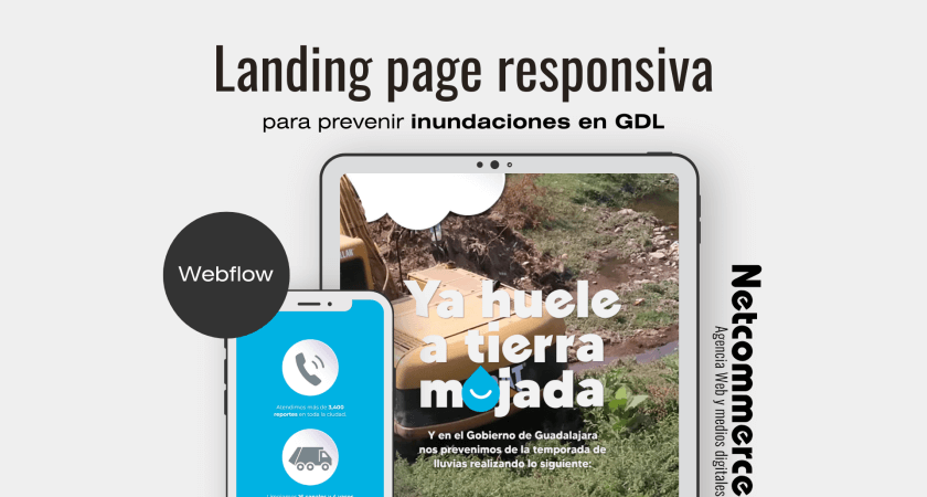 Landing page responsiva para prevenir inundaciones en GDL